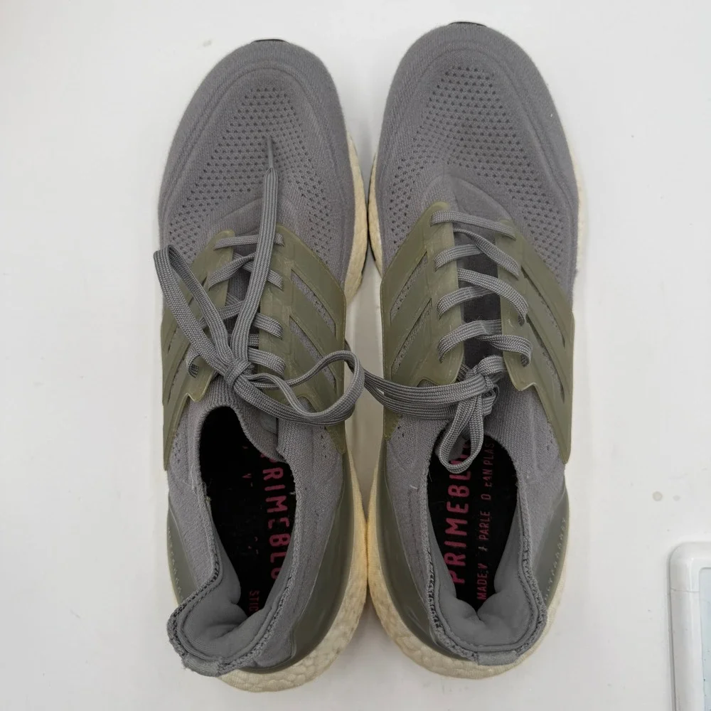 Adidas Ultraboost Primeblue Grey Running Sneakers Mens Size 14